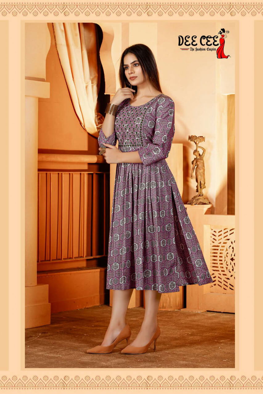 Deecee Amolika Ethnic Wear Wholesale Anarkali Kurtis Catalog
